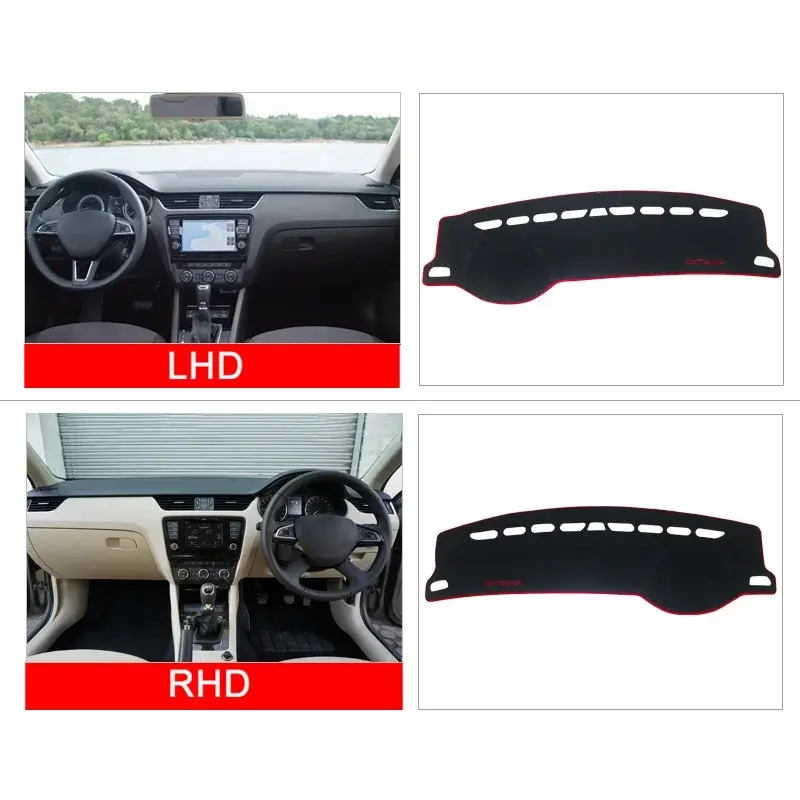 For Skoda Octavia A7 MK3 5E 2015~2020 Car Console Dashboard Cover Sun Shade Sun-