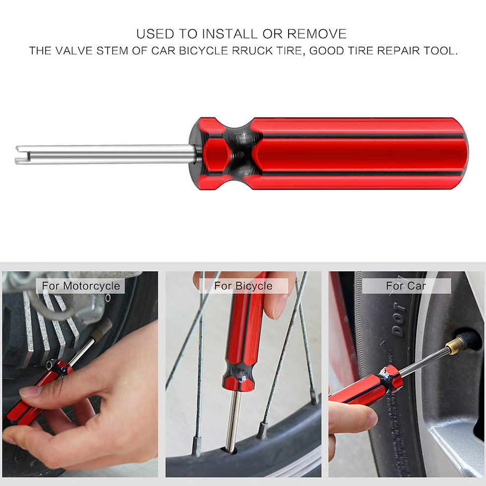 Thumbnail: Tire Valve Core Removal Tools Wrench Plastic Handle Iron Plated Wrench Core Tire