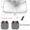 Thumbnail: Car Sunshade Umbrella For Auto Shading Car Sun Shade Protector Parasol Summer Su