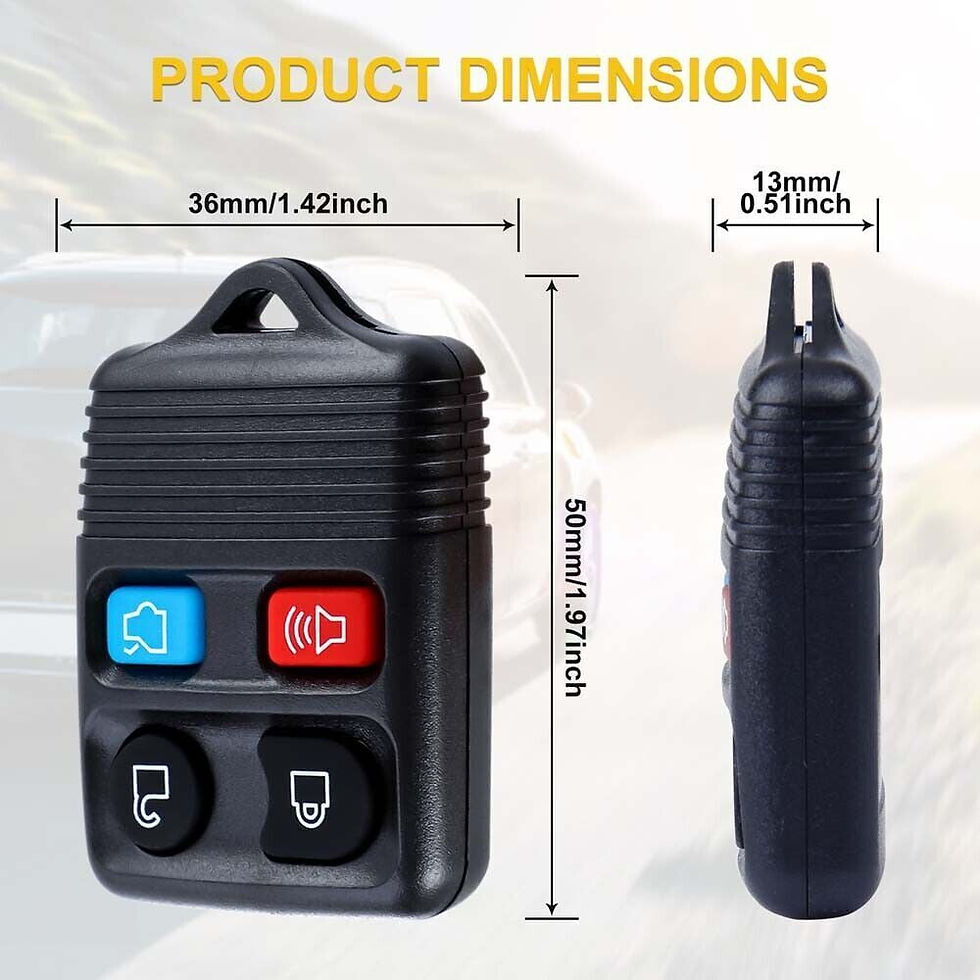 Thumbnail: Set of 2 Car Remote Key Fob for 2004-2009 Ford Expedition Explorer, Black