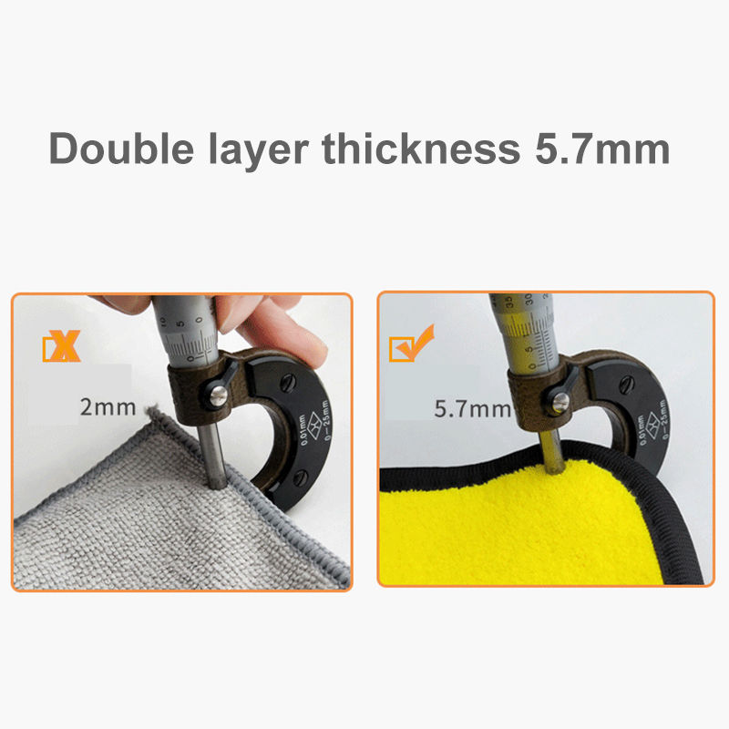 Thumbnail: 3/5/10pcs Microfiber Extra Soft Car Wash Towel Car Care Cloth Car Cleaning Dryin