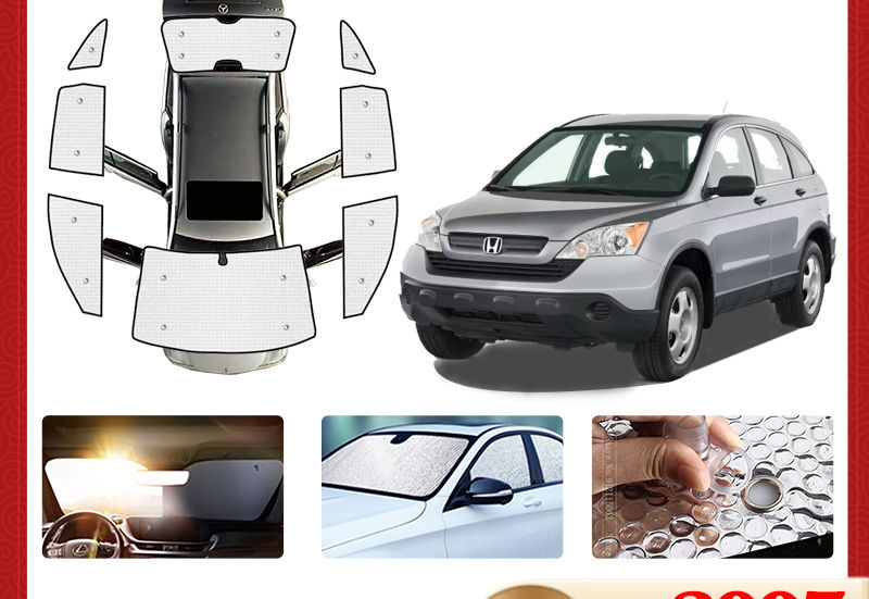 Car Full Coverage Sunshades For Honda CR-V CRV 3rd 2007 2008 2009 2010 2011 Anti