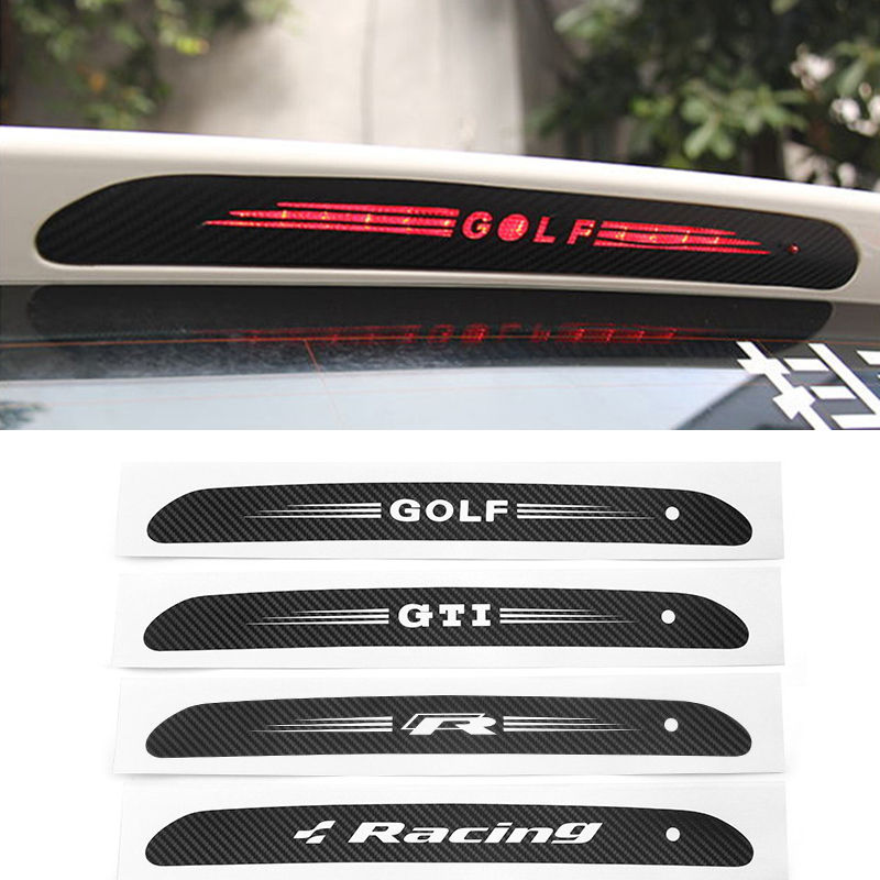 Car High Brake Light Sticker Taillight Decorative Decal For VW GTI R Polo Golf P