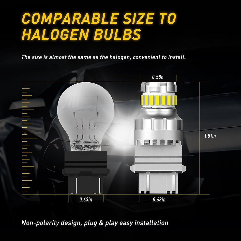 Thumbnail: AUXITO 3157 LED Reverse Light Bulb, 6500K White Super Bright 3156 3056 3057..