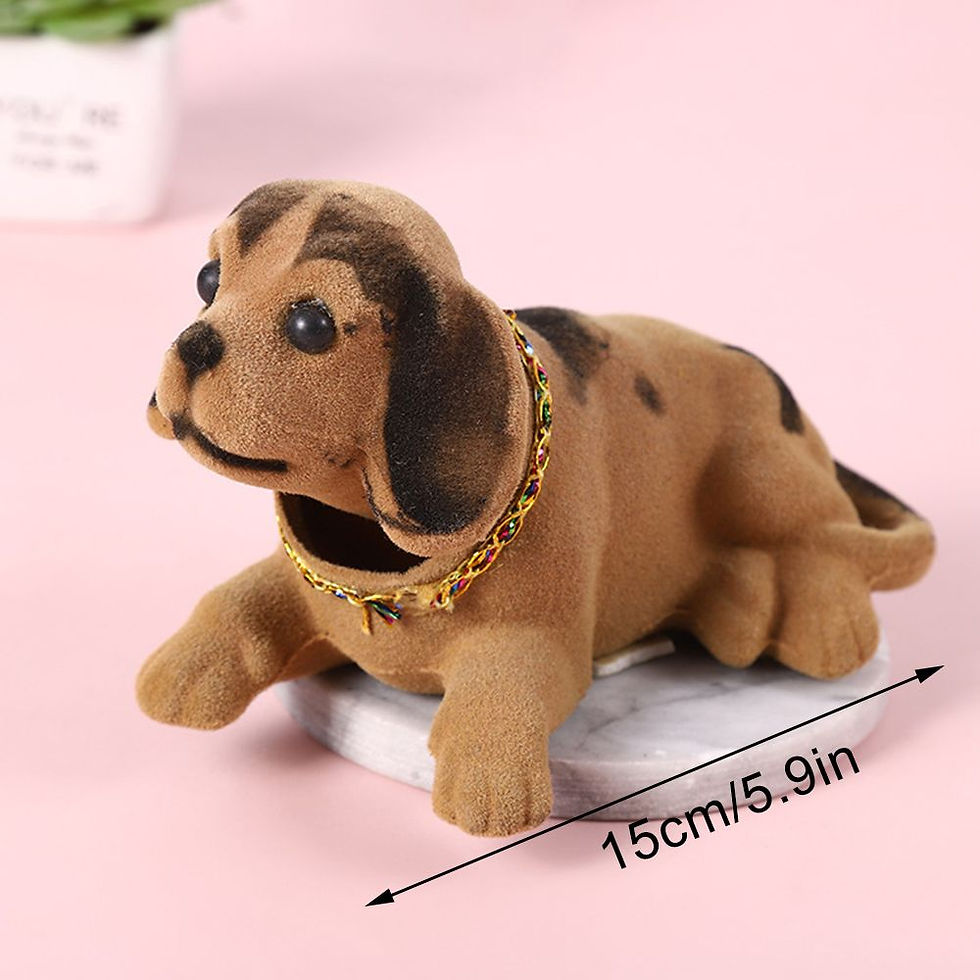 Thumbnail: Car Ornaments Shaking Head Dog Doll Car Dashboard Toys Cute Nodding Puppy Auto I