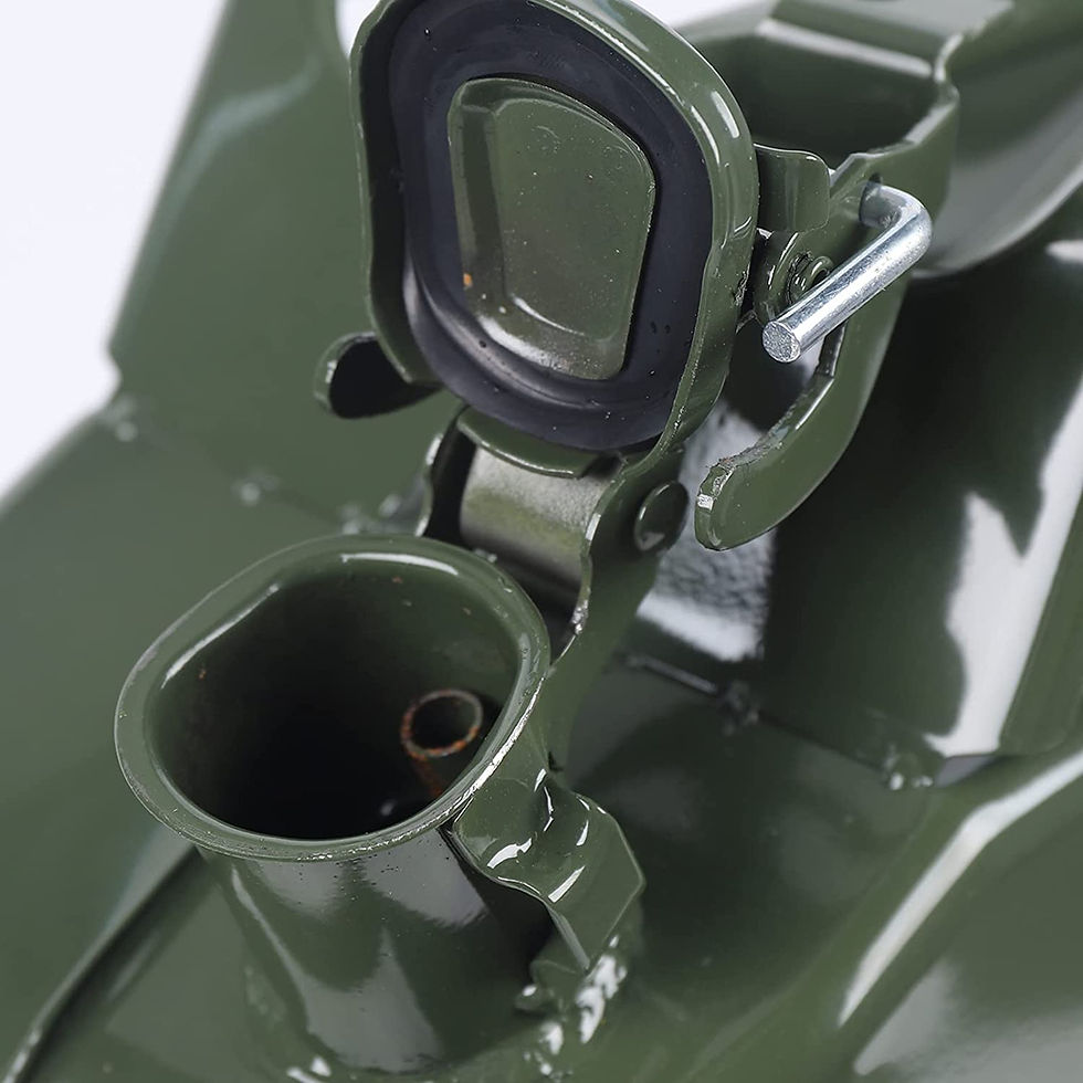 Thumbnail: Anqidi 5 Gallon Gasoline Can, Army Green Steel 20L Fuel Storage Tank, Safet..