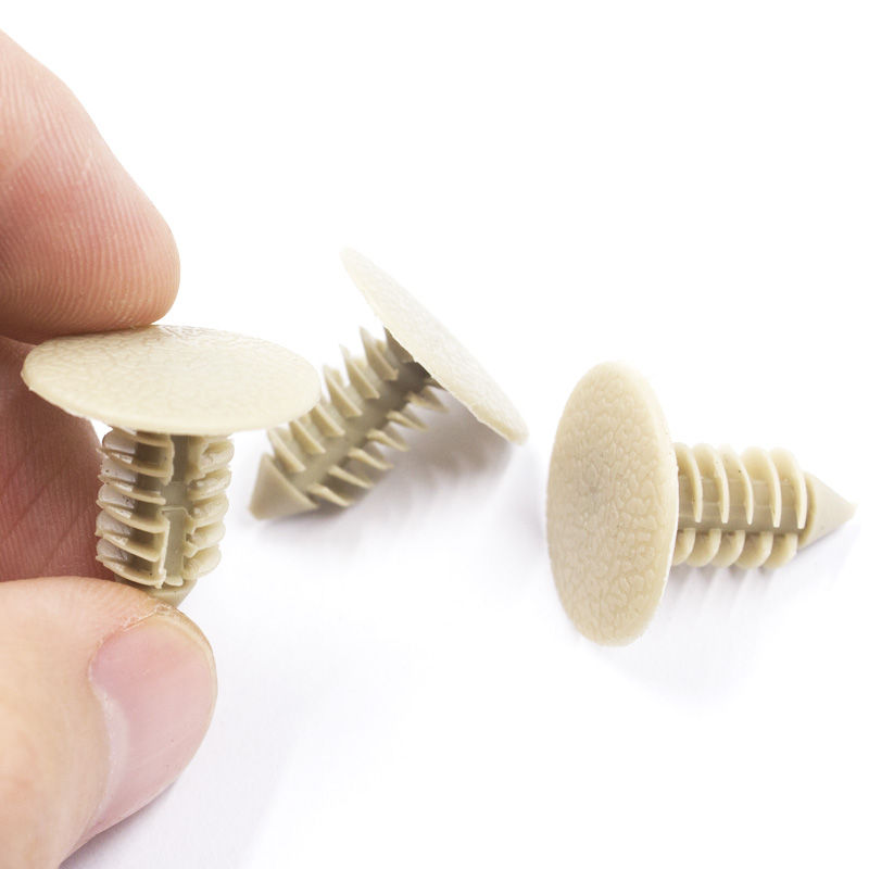 Thumbnail: Car interior ceiling cover brown fastener retainer rivets push in 9mm hole auto