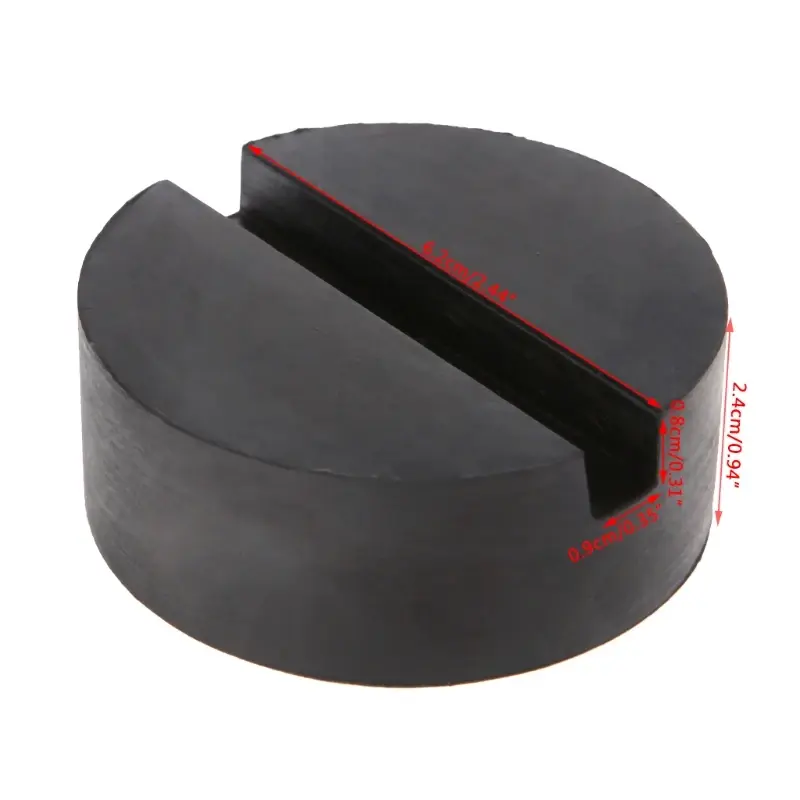 Thumbnail: 1Pc Car Lift Jack Stand Rubber Pads Black Rubber Slotted Floor Jack Pad Frame Ra