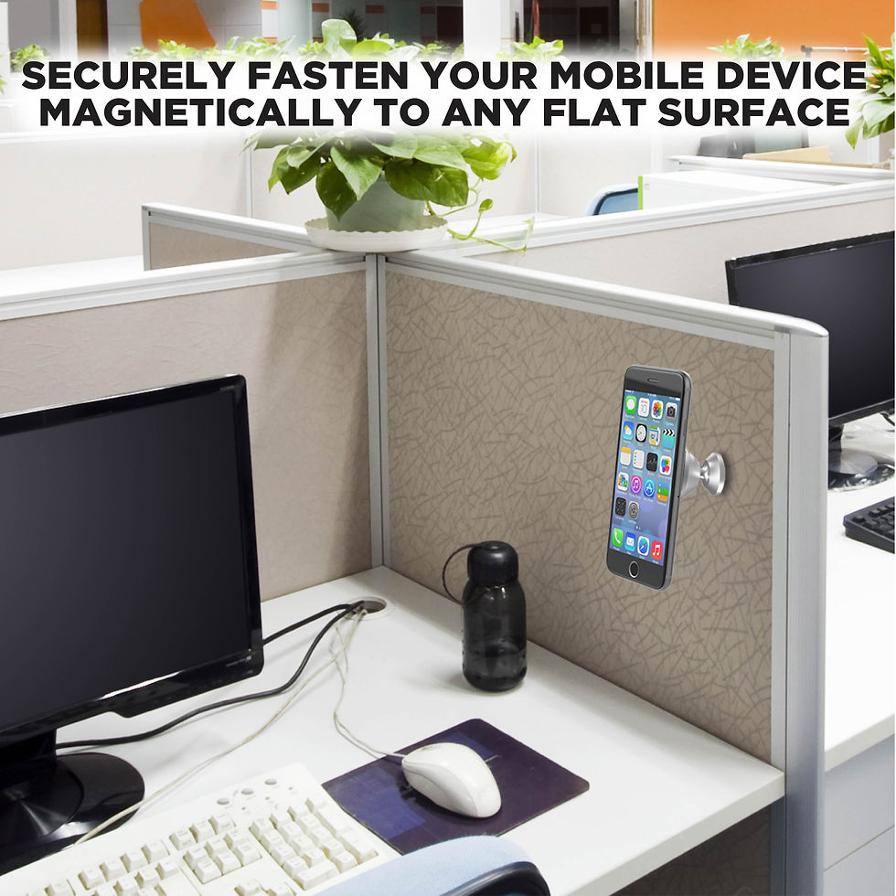 Thumbnail: Premier Stick-on Magnetic Phone Mount 180 Degrees Rotation for all Mobile D..