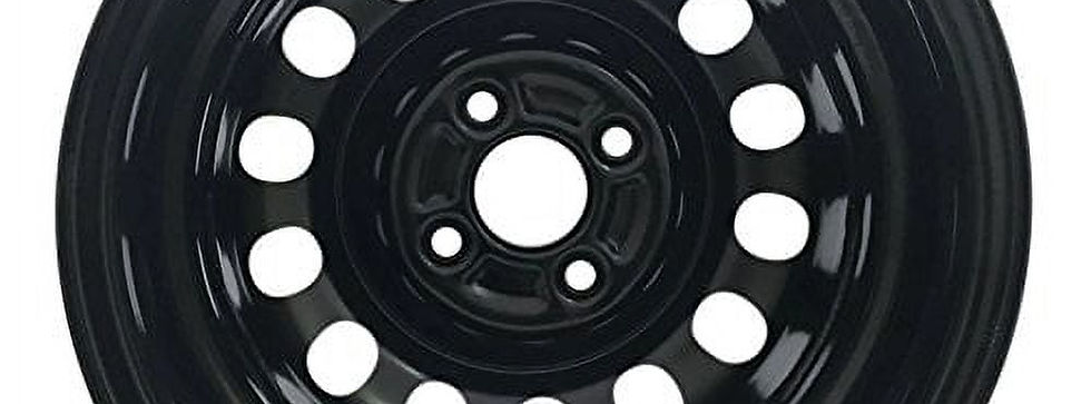Thumbnail: Wheel Rim for 1993-2002 Toyota Corolla 14 in Black Steel Rim Direct Fit