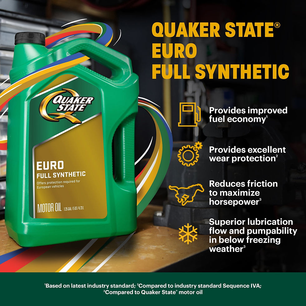 Thumbnail: Quaker State Euro Full Synthetic 5W-40 Motor Oil, 1 Quart