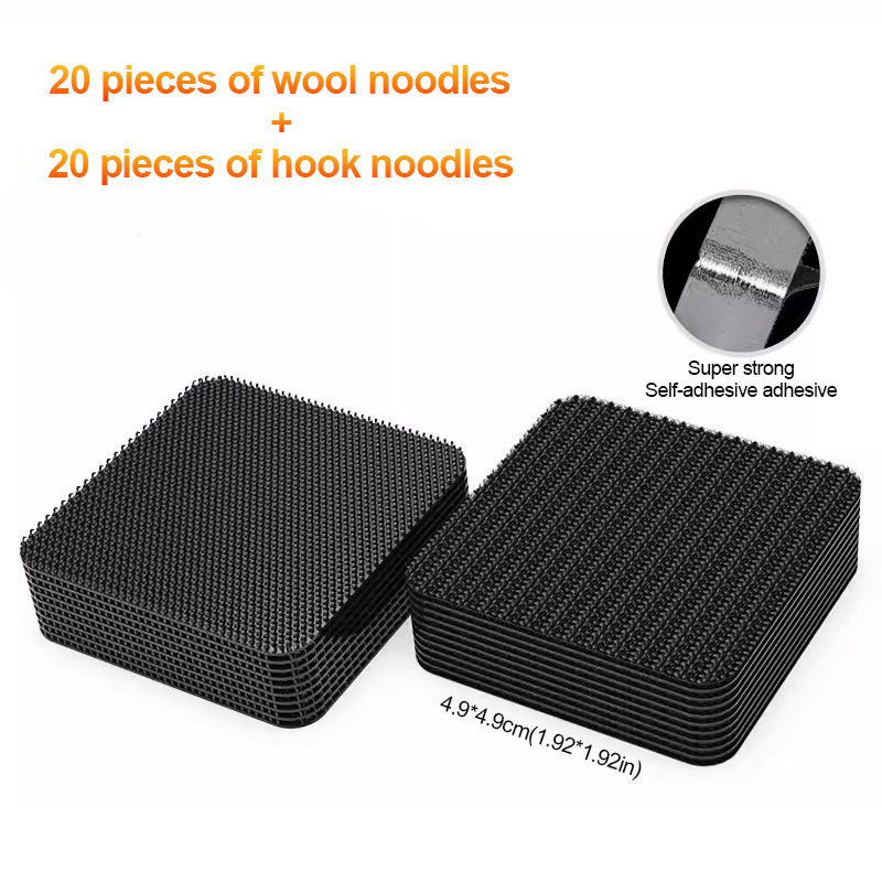 Thumbnail: SEAMETAL Car Foot Mats Fixed Stickers Self Adhesive Fastener Carpet Mat Fixing S
