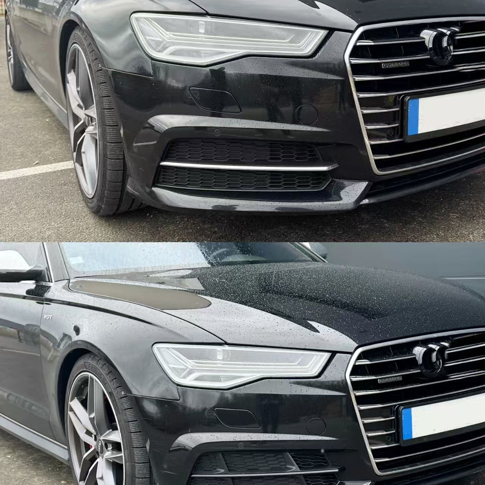 Thumbnail: 2pcs Car Front Bumper Light Cover For Audi A6 C7 A6L S-Line 2015 2016 2017 2018