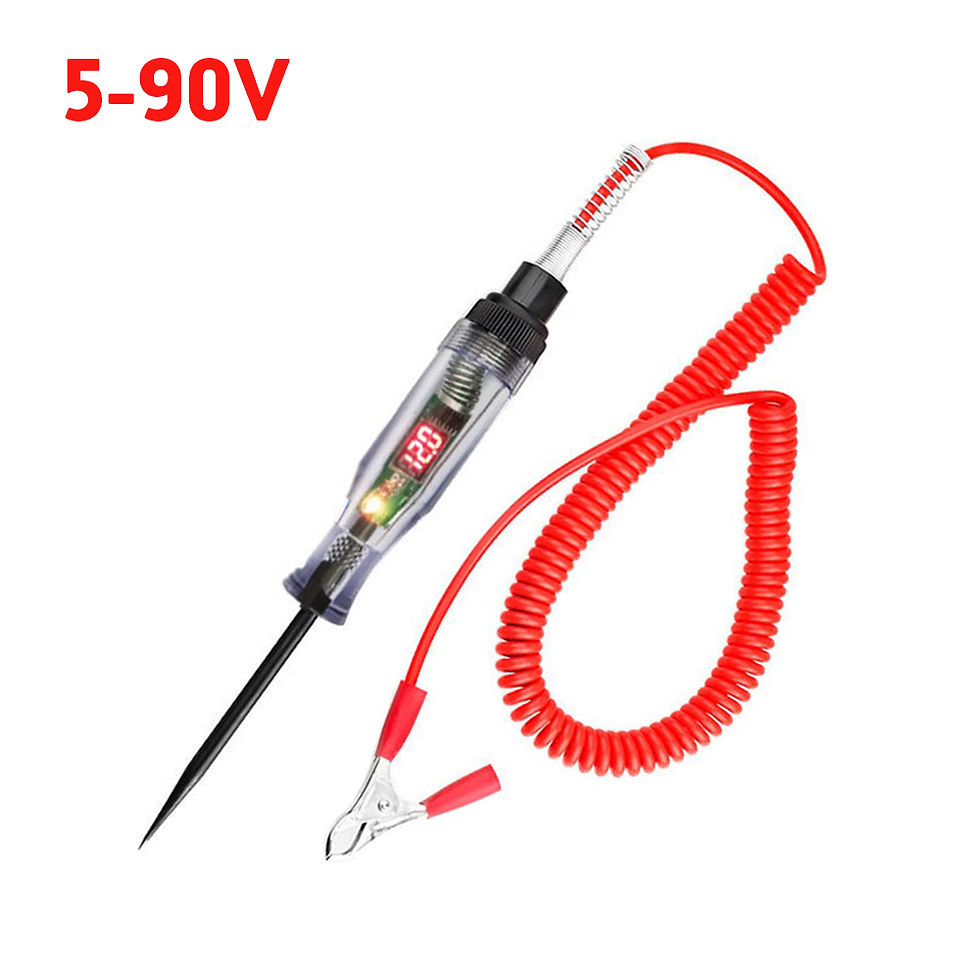 Thumbnail: 6V 12V 24V Auto Truck Voltage Circuit Tester DC Digital Display Long Probe Pen L