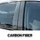 Thumbnail: Glossy Black Carbon Fiber Window Door Deal B C Pillar Post Cover Sticker For Hon