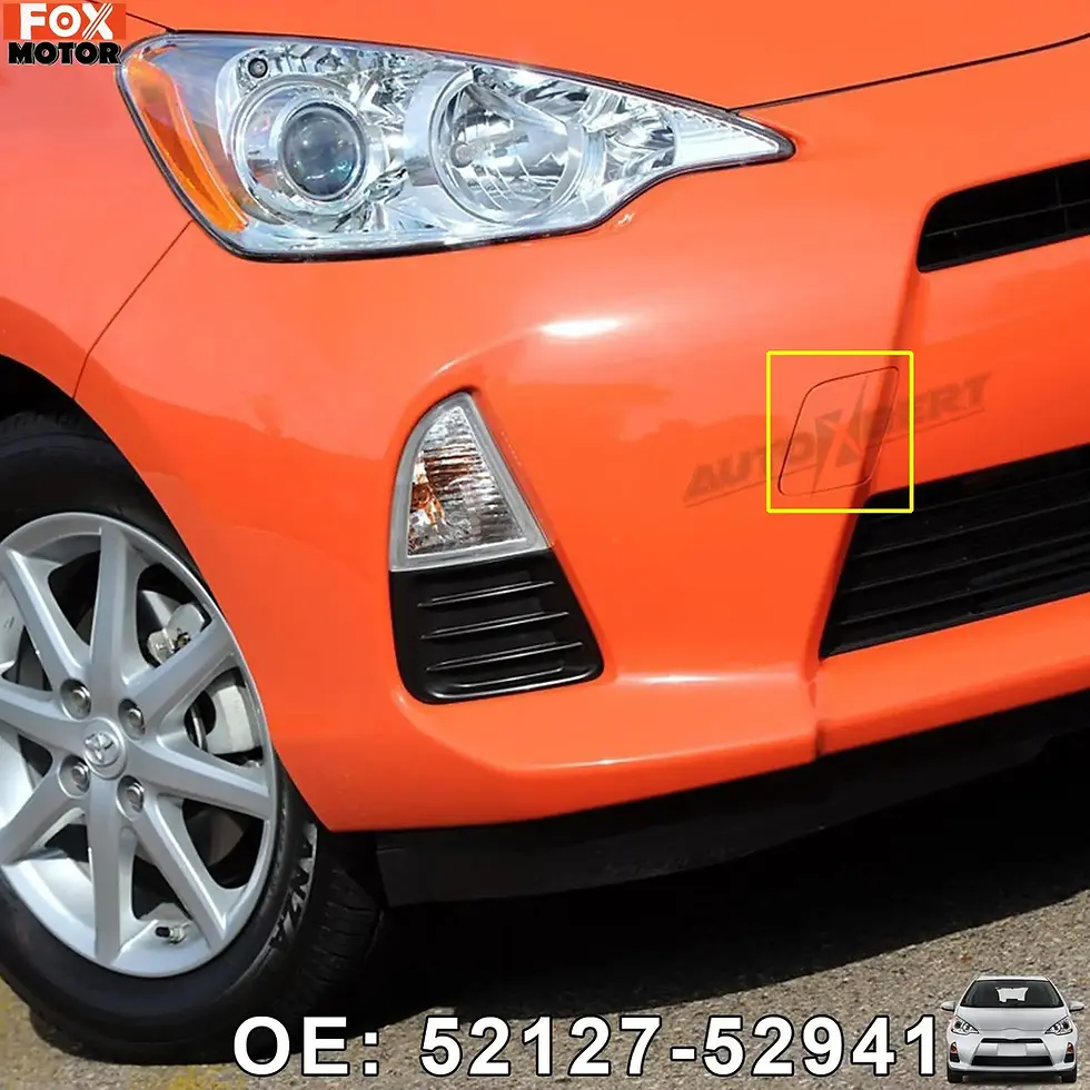 Thumbnail: For Toyota Prius C Aqua 2012-2014 Front Bumper Tow Hook Cover Eye Towing Black C
