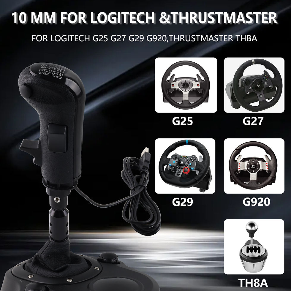 Thumbnail: Left-handed use USB Gearshift Knob for Logitech G923 G29 G27 G25 TH8A for ETS2&A