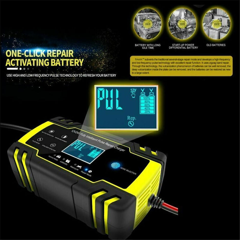 Thumbnail: Deyared Clearance Smart Battery Charger 12 / 24V 8A 150Ah Car Battery Charg..