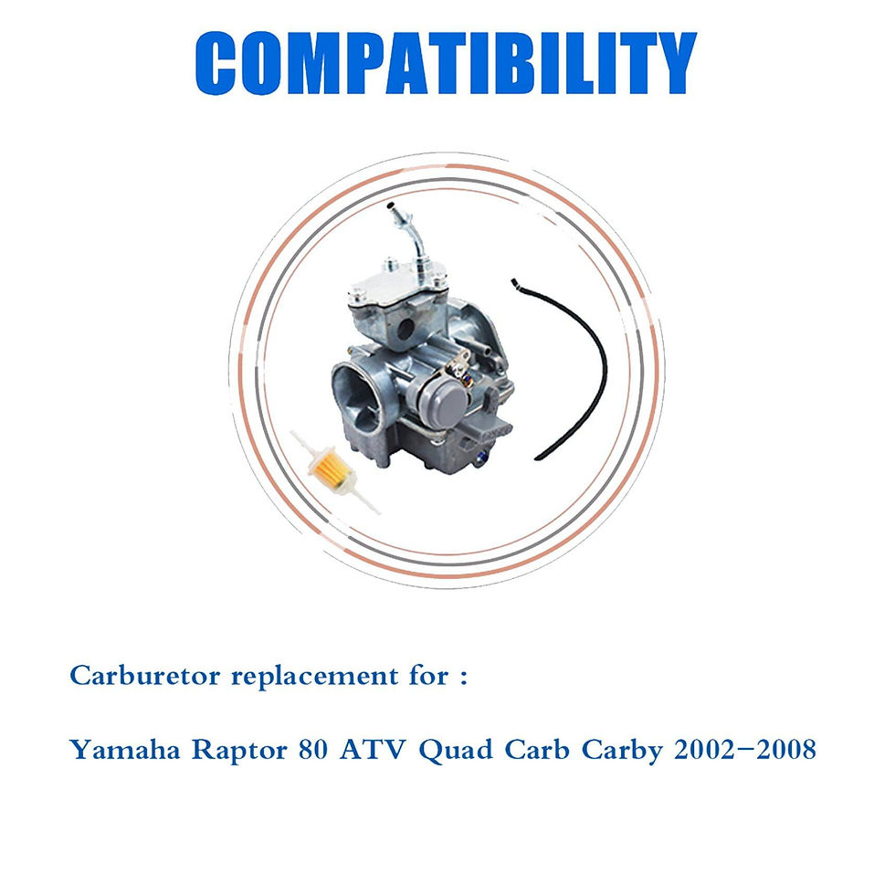 Thumbnail: Carburetor Fit for Yamaha Raptor 50 YFM 50 2002-2008, ATV Badger 80 Quad Ca..