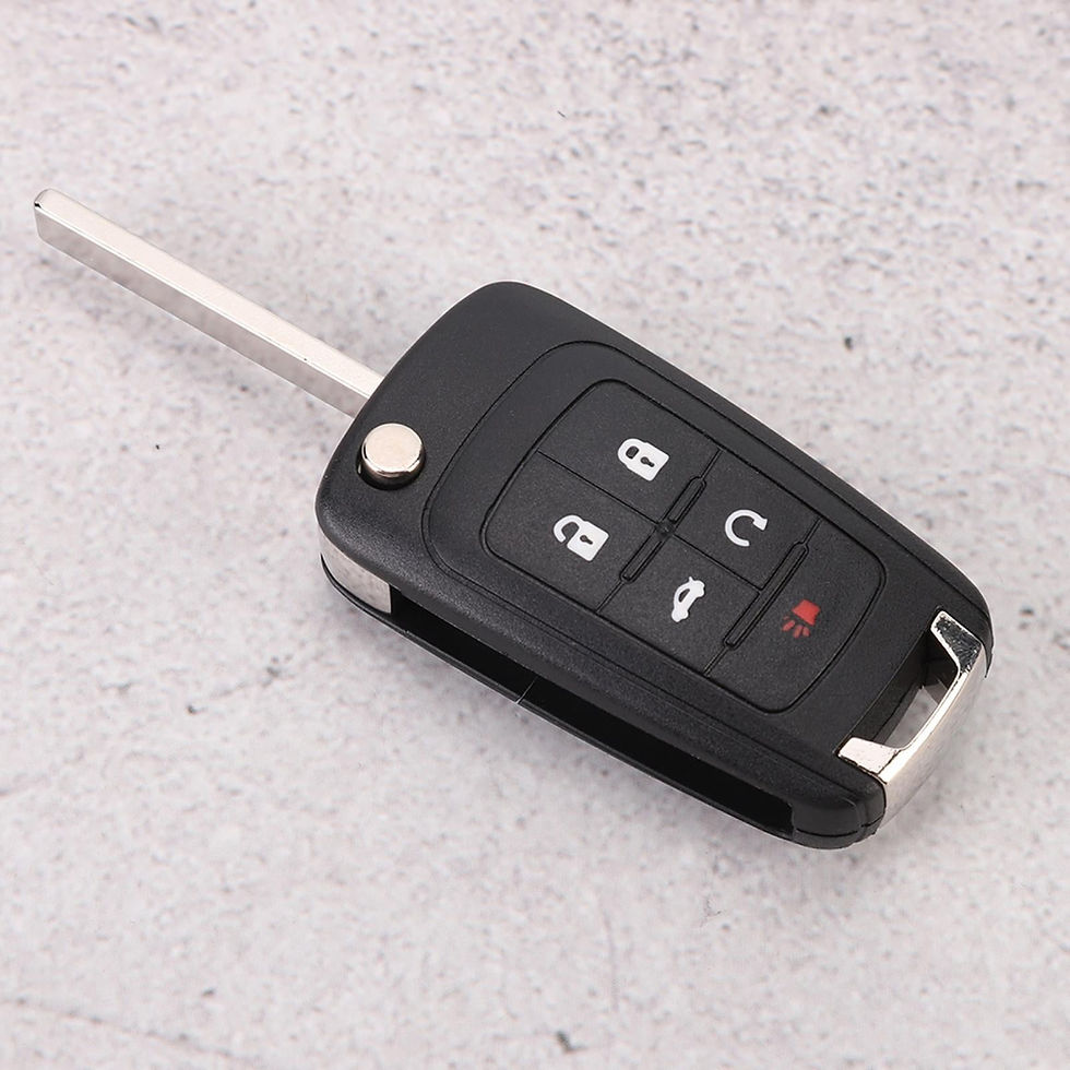 Thumbnail: Keyless Entry Remote, 5 Buttons Cover Replacement Key Fob Case Key Fob Batt..