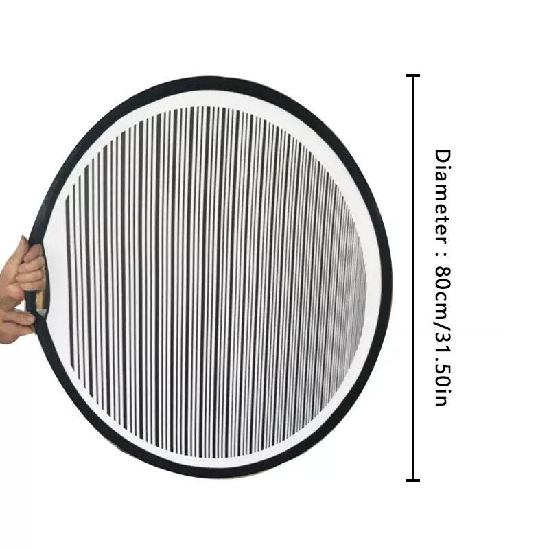 Thumbnail: PDR Dent Reflector 80cm Round Striped Reflector Board Foldable Portable Scratch