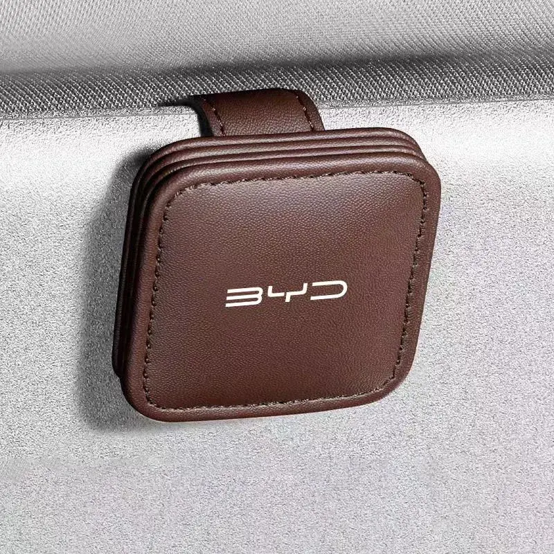 Thumbnail: Car Eyeglass Holder Glasses Storage Clip Auto Accessories For BYD Atto 3 Act Tan