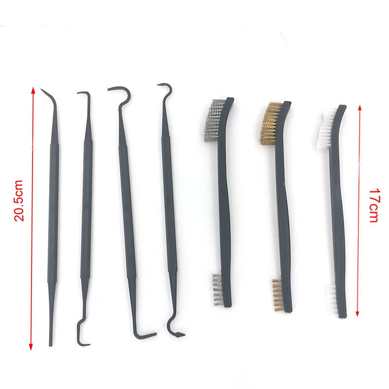 Thumbnail: Multipurpose Car Detailing Cleaning Tool Accessories Wire Brushes and 4 Nylon Pi