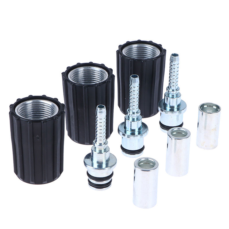 Thumbnail: High Pressure Washer Hose Insert Fittings D14 D15mm Ring Nut M22 Car Washer Wate