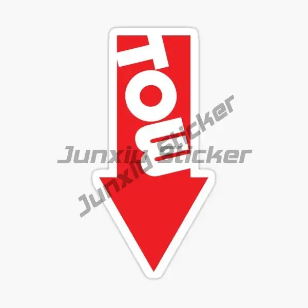 Thumbnail: Red White Black Yellow Tow Arrow Stickers Wall Car Window Glass Motorcycle Vinyl