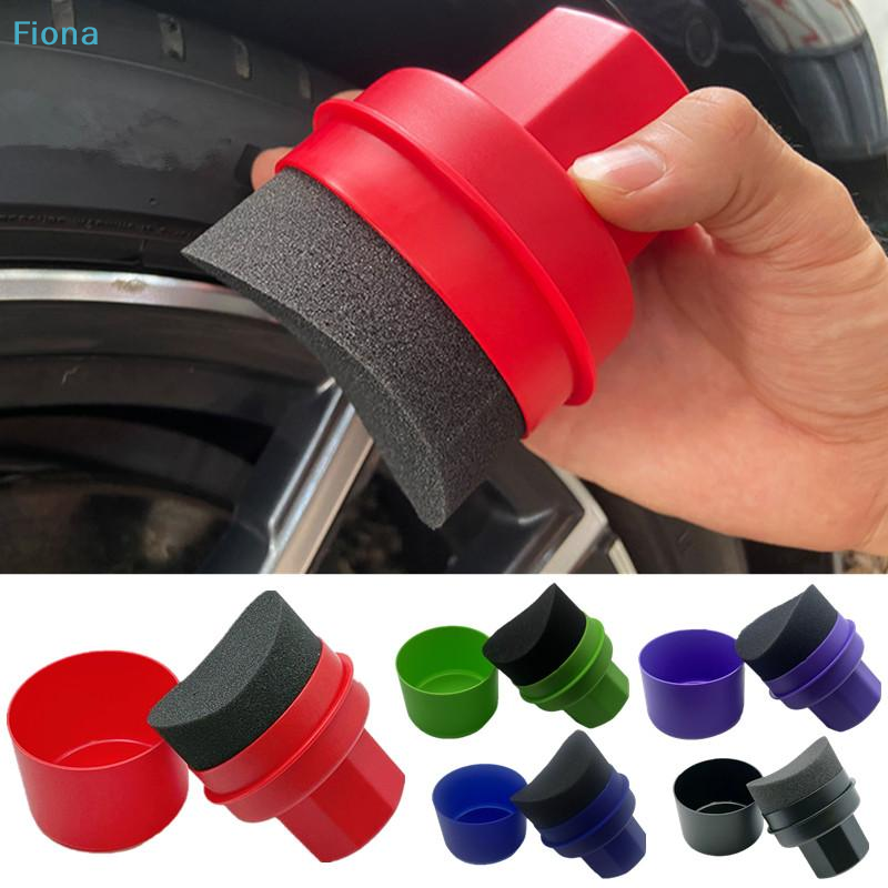 ✔Car Tire Waxing Sponge Car Wax Applicator Pad With Lid Curved Shaped Easy Waxin