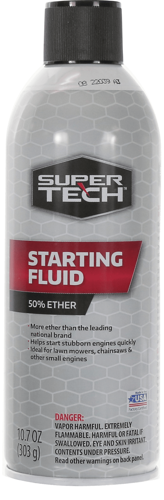 Super Tech Starting Fluid Clear 50% Ether, 10.7 oz., Single (1