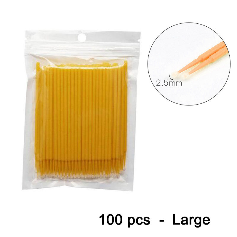 Thumbnail: 100pcs Car Touch Up Paint Micro Brush Fine Tip Black Purple Car Maintenance Tool