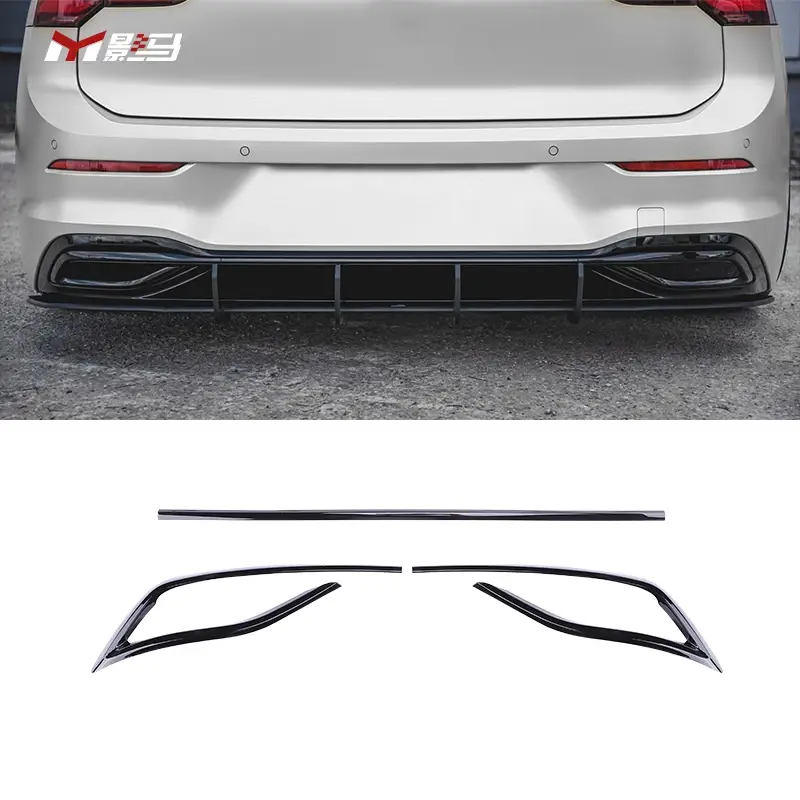 Rear Tail Throat Frame Pipe Trim Decoration cover Bumper Diffuser Exhaust Trim S