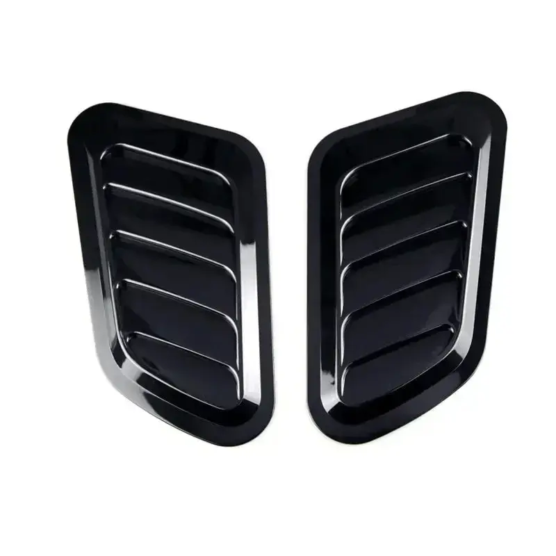 Thumbnail: 2Pcs Universal Car Hood Vent Sticker, ABS Fake Air Intake Scoop, Waterproof Spor