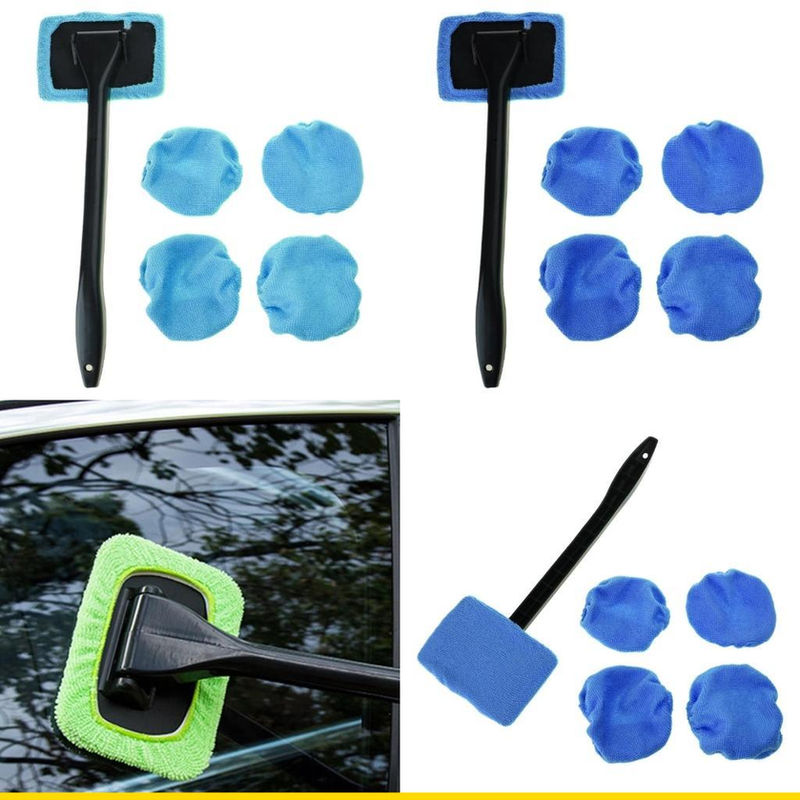 SZCH Car Window Cleaner Brush Windshield Cleaning Wash Tool Inside Interior Auto