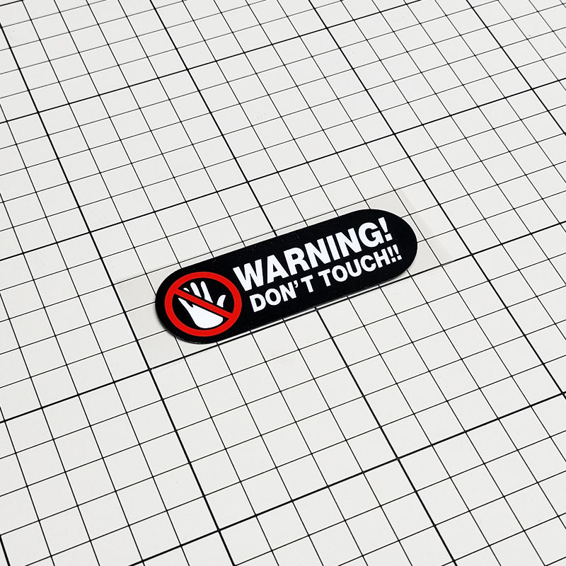 Thumbnail: Don't Touch Warning Car Stickers Vinyl Decals Auto Accessories Body Window Winds