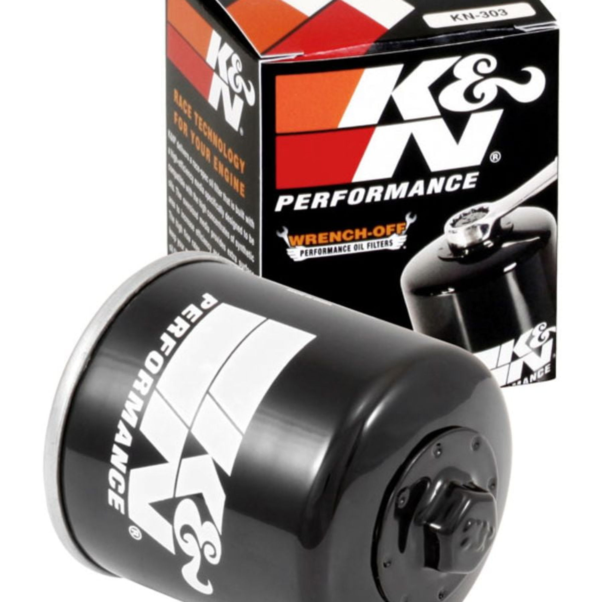 K&N KN-303 Motorcycle Motor Oil Filters: High Performance, Premium, Designe..