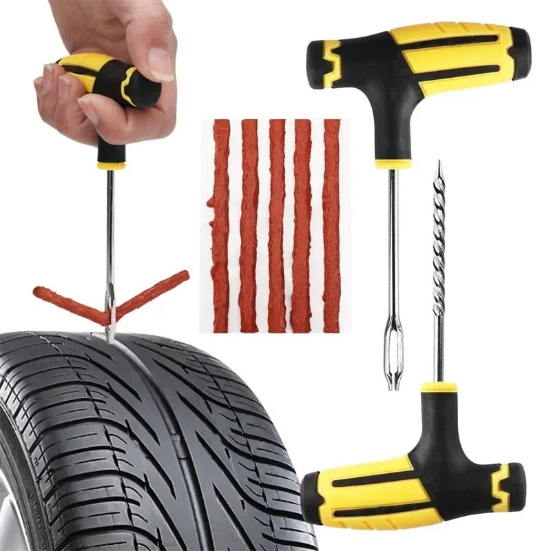 Thumbnail: Car Tire Repair Tool Tire Repair Kit Studding Tool Set Auto Bike Tubeless Tire T