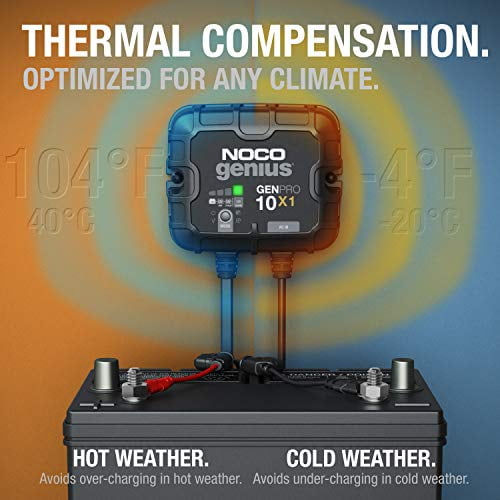Thumbnail: NOCO Genius GENPRO10X1 1-Bank 10A (10A/Bank) 12V Onboard Battery Charger