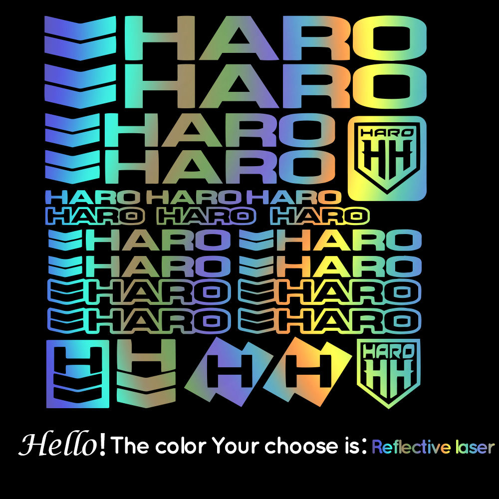 For Haro Vinyl Decals Stickers Sheet Bike Frame Cycle Cycling Bicycle Mtb Race R