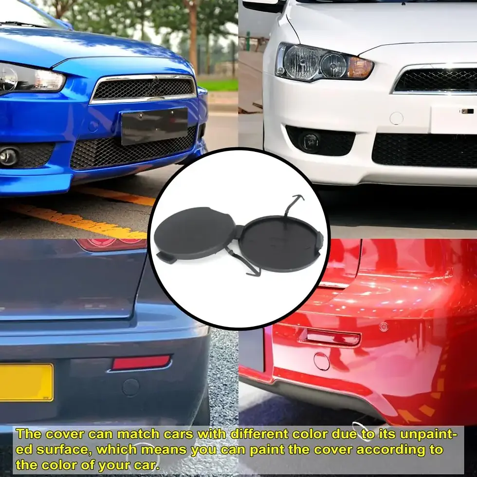 Thumbnail: For Mitsubishi Lancer 2008-2015 Unprimed Car Tow Hook Cover Eye Towing Cap Rear
