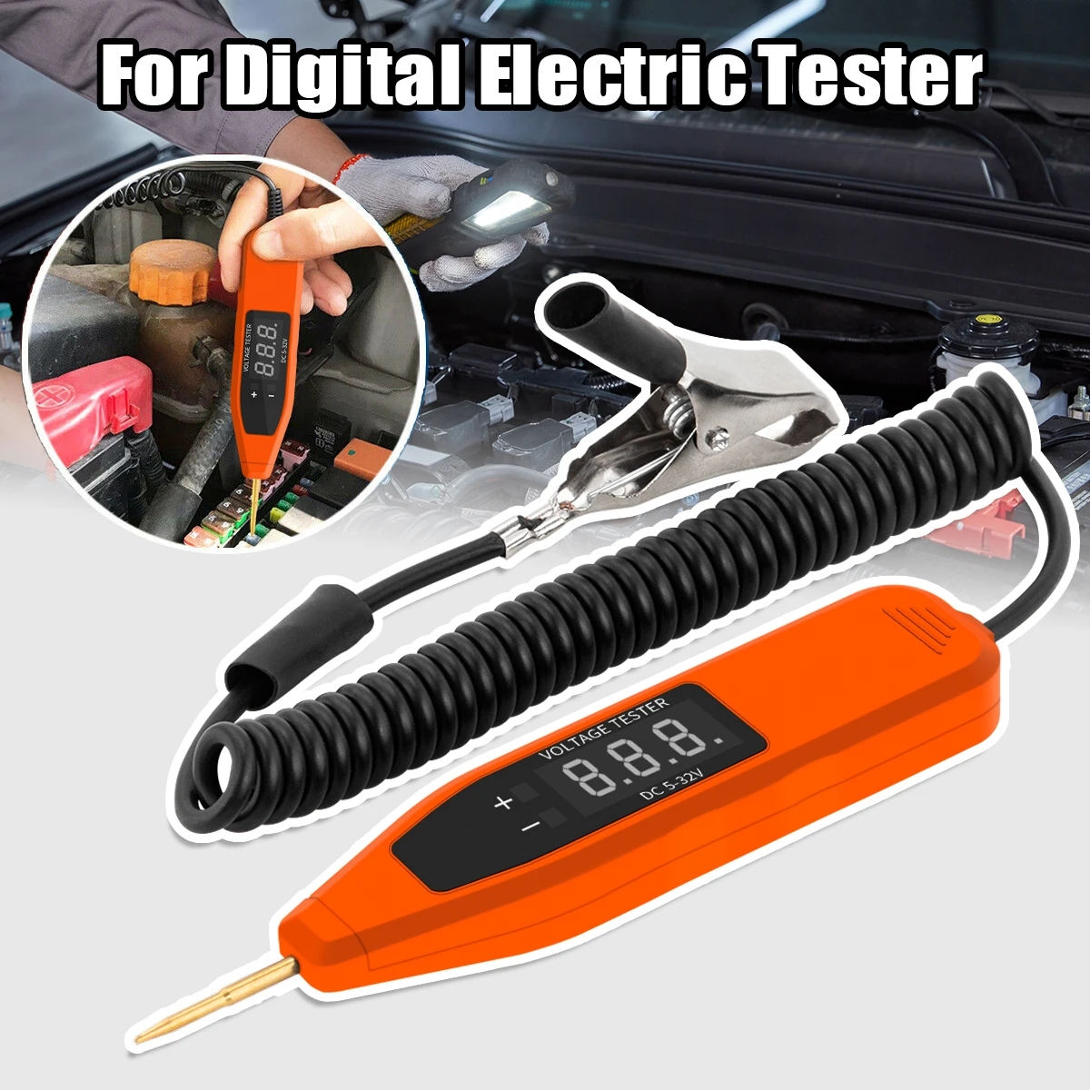 Auto Electrician Probe Machine Car Tool 32V 24V 5V Electrical Circuit Test Pen D