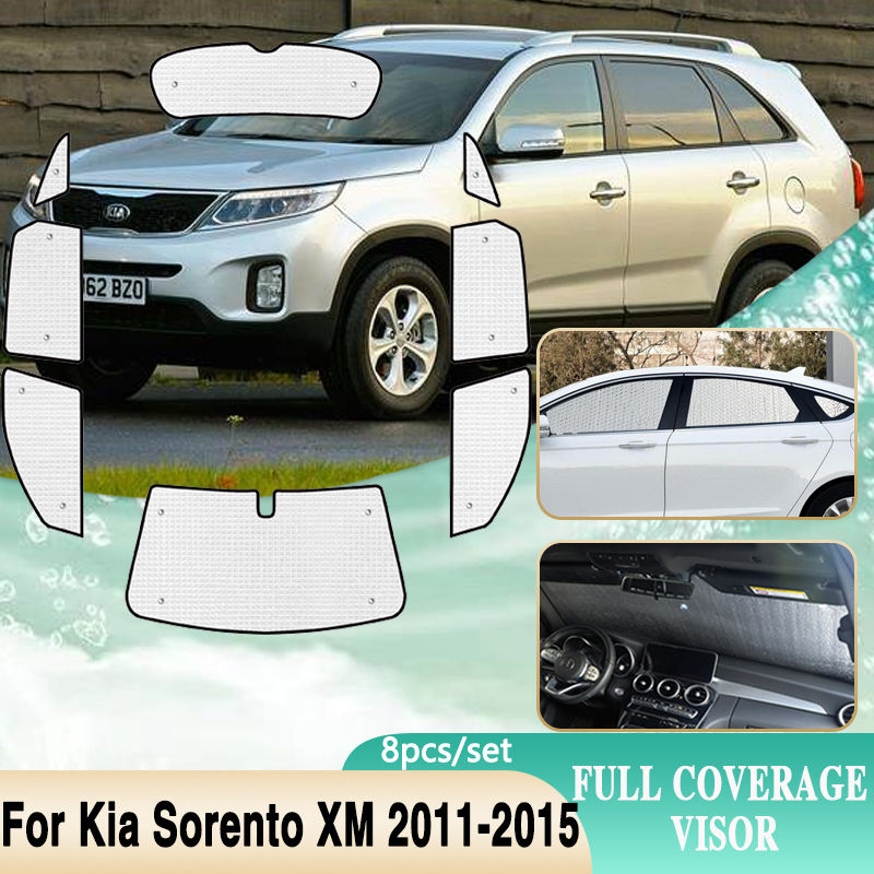 For Kia Sorento XM Accessories 2011~2015 Car Windshield Sunshades Windows Sun UV