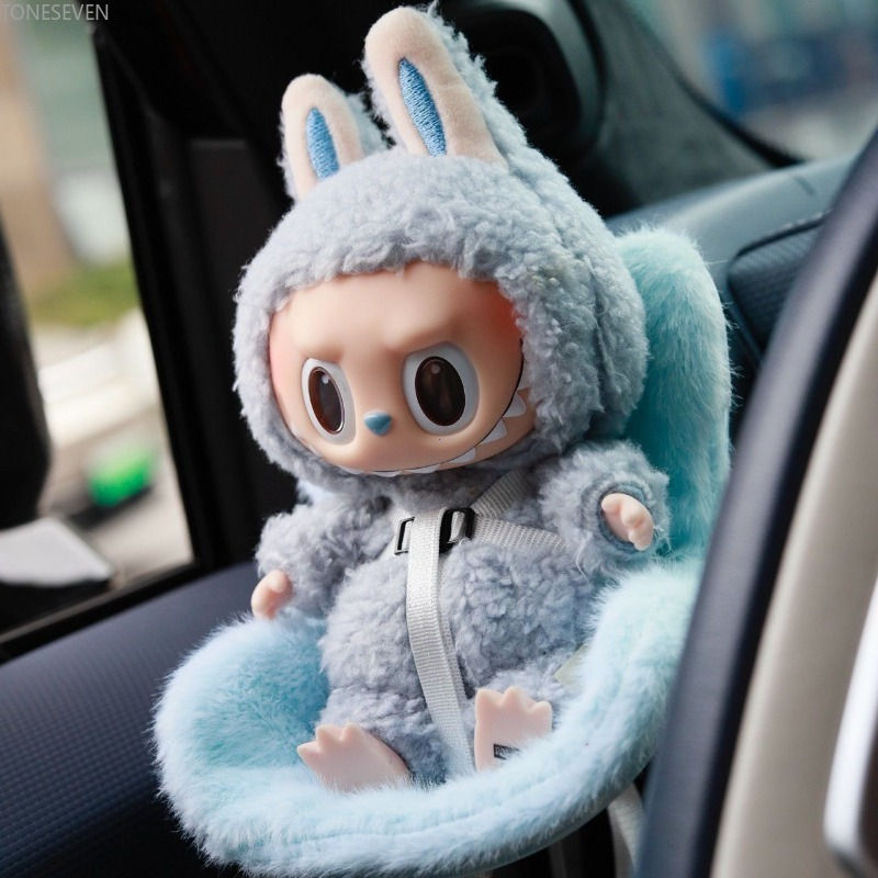 Thumbnail: Cute Doll Car Safety Seat Car Air Outlet Decoration for 17cm labubu Car Interior