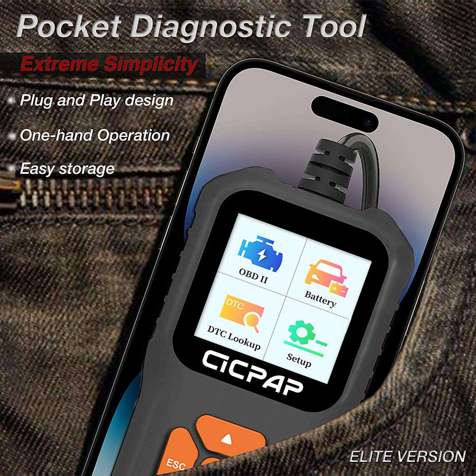 Thumbnail: CICPAP Car OBD2 Scanner Code Reader, Engine Fault Car Diagnostic Tool for Q..
