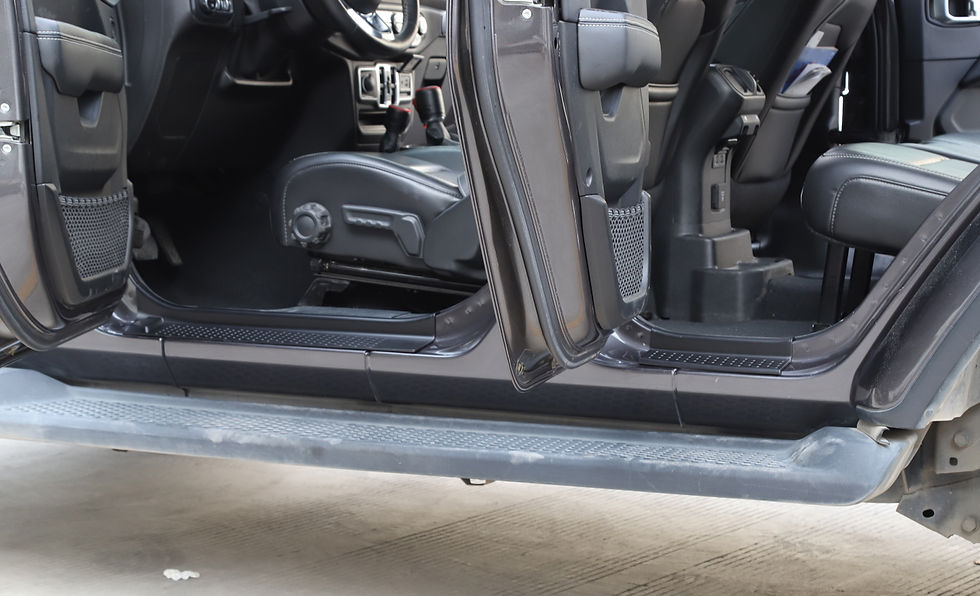 Thumbnail: Car Door Sill Guards Scuff Plates Door Entry Guard Mat Protector Cover for Jeep