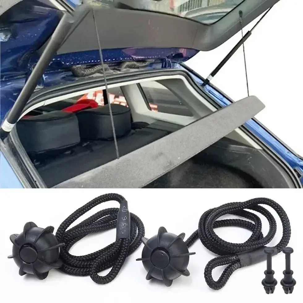 Thumbnail: 8/2Pcs Boot Trunk Parcel Shelf Strap String Clips Tray String Hanger Pivot Hook