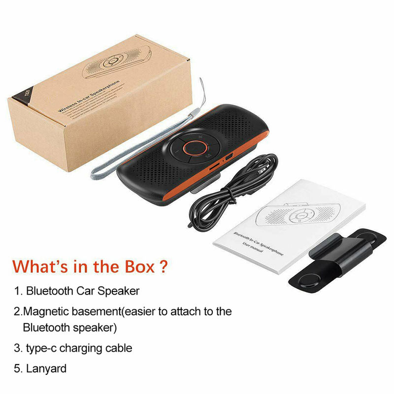 Thumbnail: Car Kit Handsfree Speakerphone Multipoint Sun Visor Speaker for Phone Smartphone