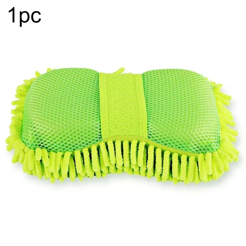 Thumbnail: 1pc Microfiber Car Washer Sponge Cleaning Car Care Detailing Brushes Washing Tow