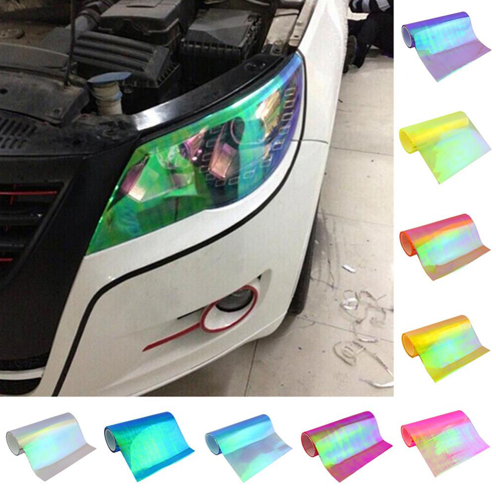 New Color Car Color-Changing Film 1PC Car Styling Chameleon Headlight Taillight